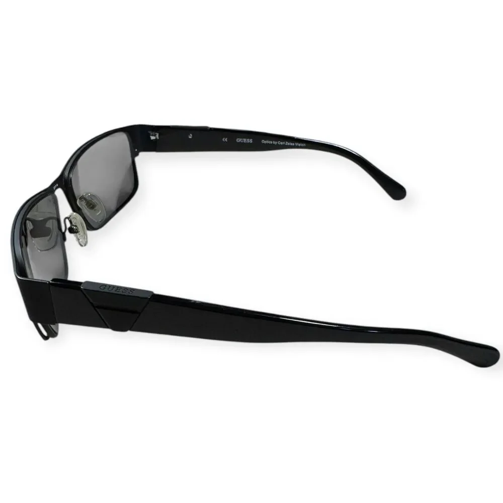 Guess GU 6766 Black Sunglasses Retro Rectangle‎ Frame Gray Lenses 140mm